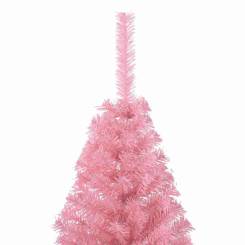 Künstlicher Vorbeleuchteter Weihnachtsbaum Rosa 120 Cm PVC