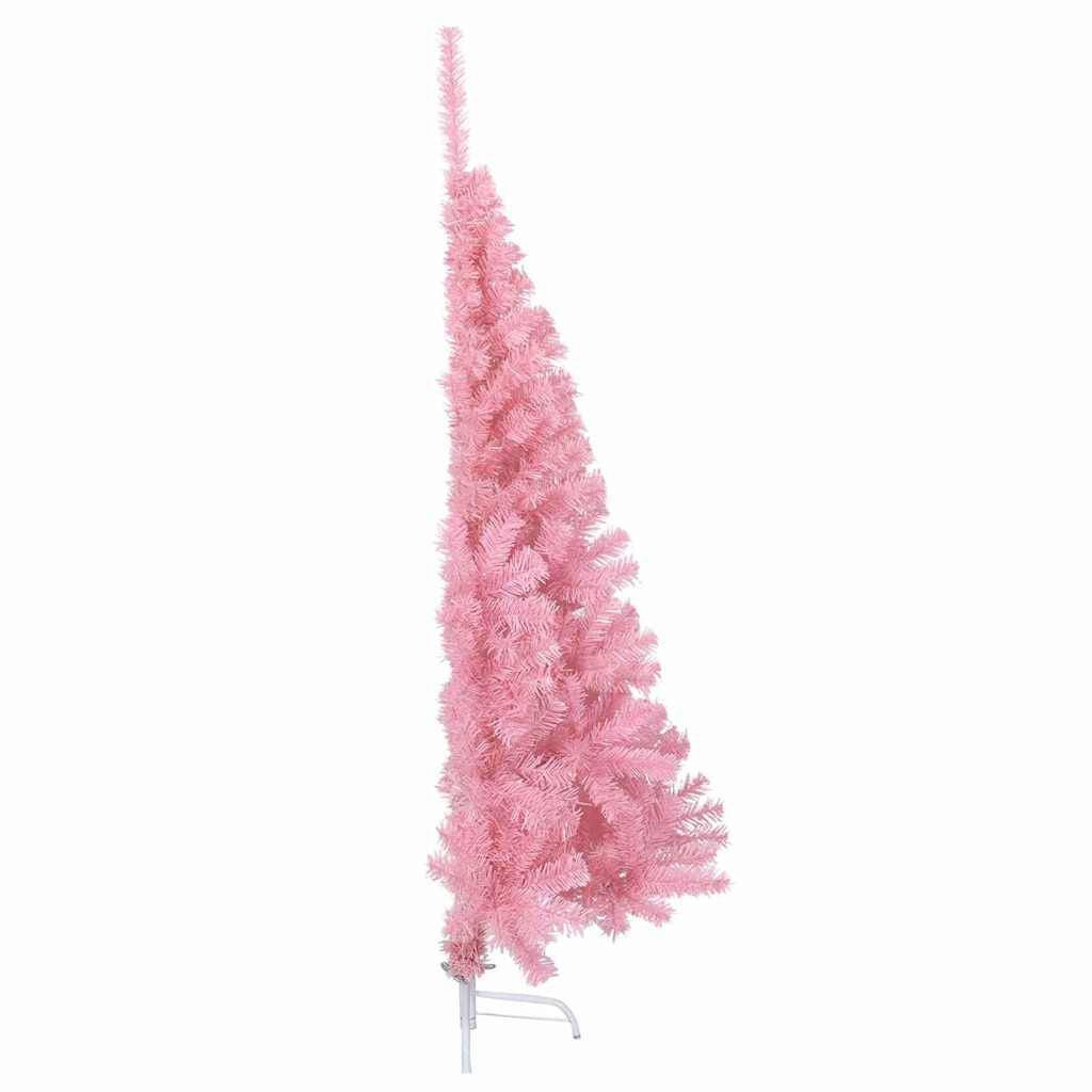 Künstlicher Vorbeleuchteter Weihnachtsbaum Rosa 120 Cm PVC