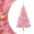 Künstlicher Vorbeleuchteter Weihnachtsbaum Rosa 120 Cm PVC