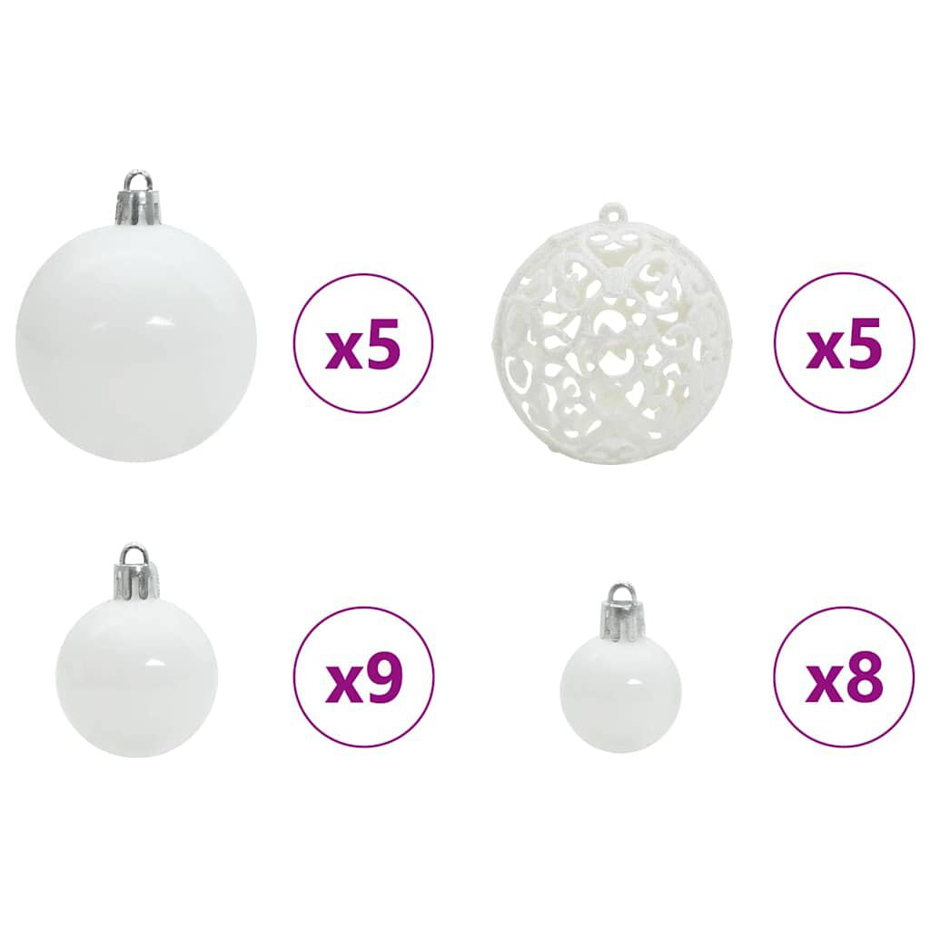 Künstlicher Vorbeleuchteter Weihnachtsbaum Rosa 120 Cm PVC