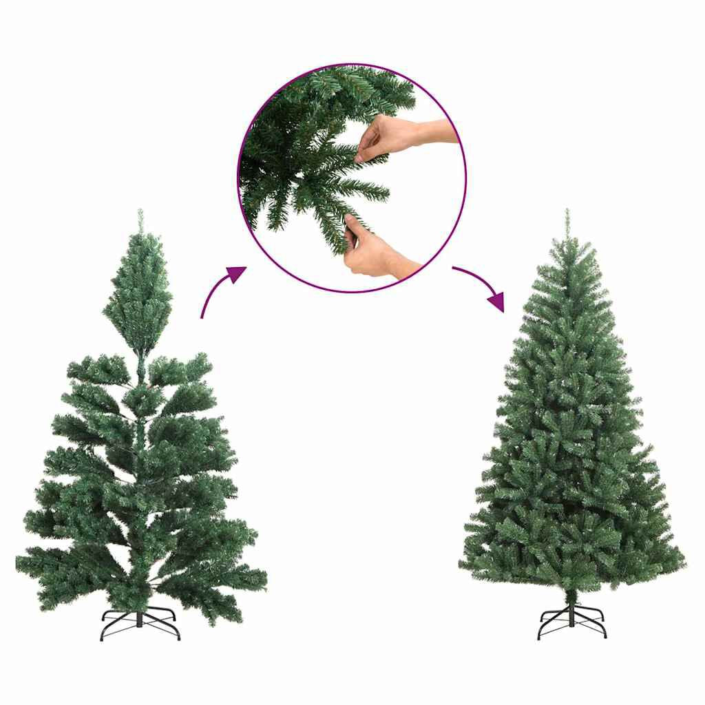 Künstlicher Vorbeleuchteter Weihnachtsbaum Rosa 120 Cm PVC