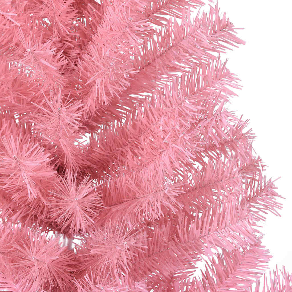 Künstlicher Vorbeleuchteter Weihnachtsbaum Rosa 120 Cm PVC